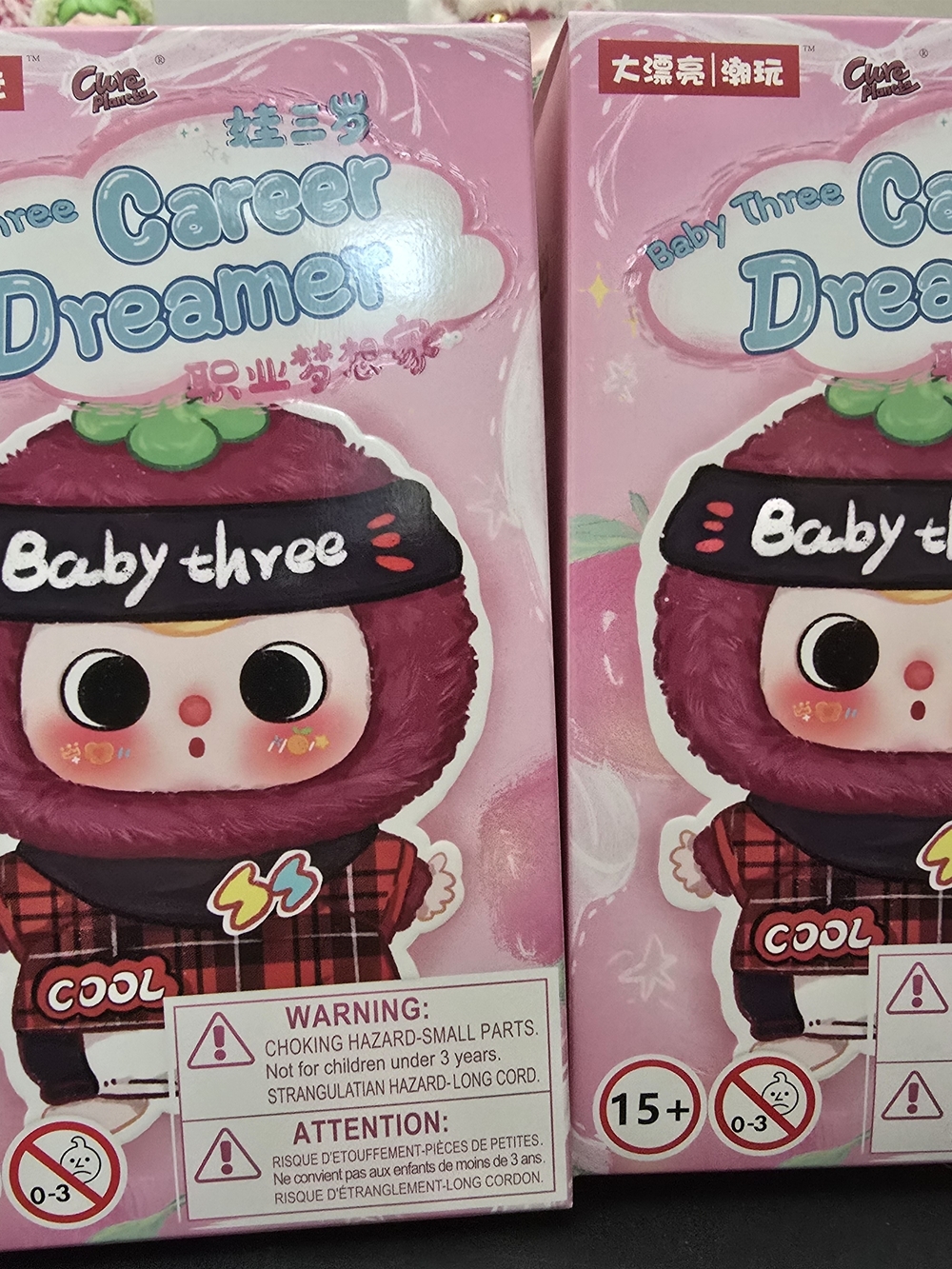 Baby Three Career Dreamer Plush Toy - Pink Character Doll